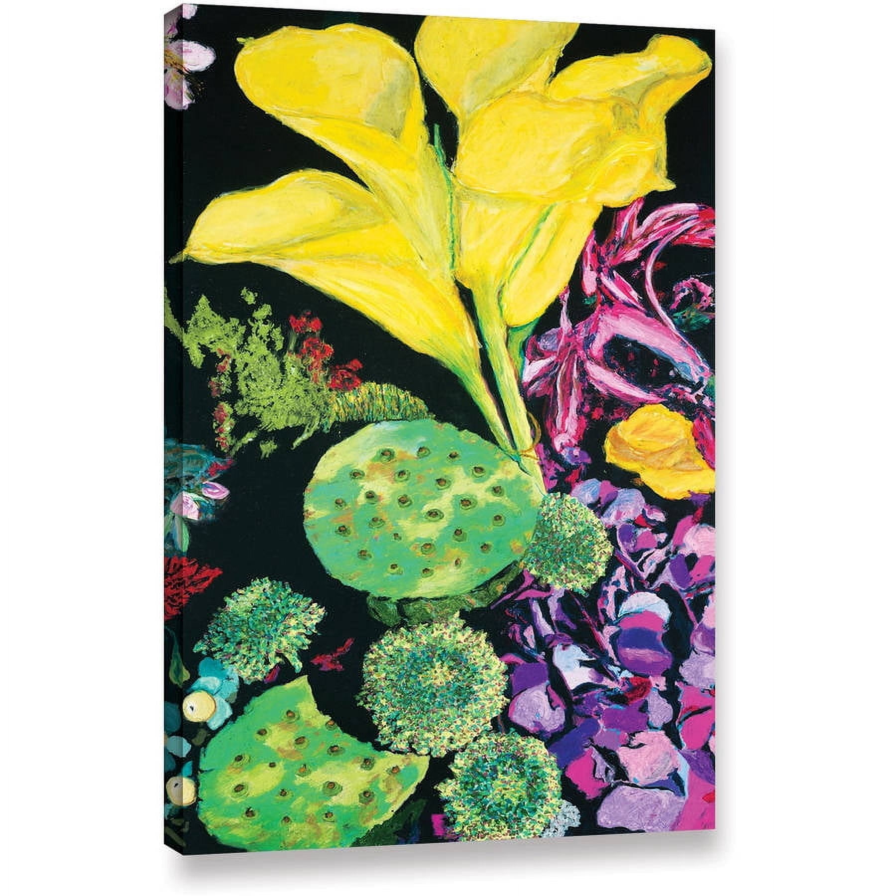 ArtWall Allan Friedlander "Yellow Cala" Gallery-wrapped Canvas