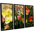 thumbnail image 1 of ArtWall Allan Friedlander "Yellow Flowers" 3-Piece Floater-framed Canvas Set, 1 of 2
