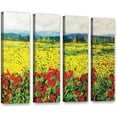 thumbnail image 1 of ArtWall Allan Friedlander "Zone De Fleurs" 4-Piece Gallery-wrapped Canvas Set, 1 of 2