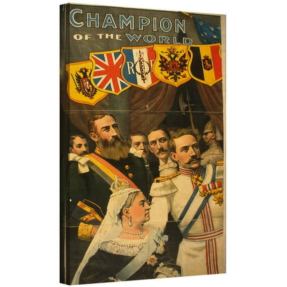 ArtWall American School( 19Th Century ) "Champion Of The World" Gallery-Wrapped Canvas