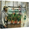 thumbnail image 1 of ArtWall Berthe Morisot "Eugene Manet on the Isle of Wight" Gallery-wrapped Canvas, 1 of 1