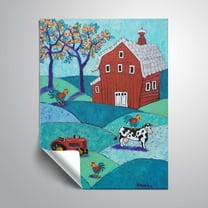 ArtWall Big Red, Removable Wall Art Mural by Holly Wojahn