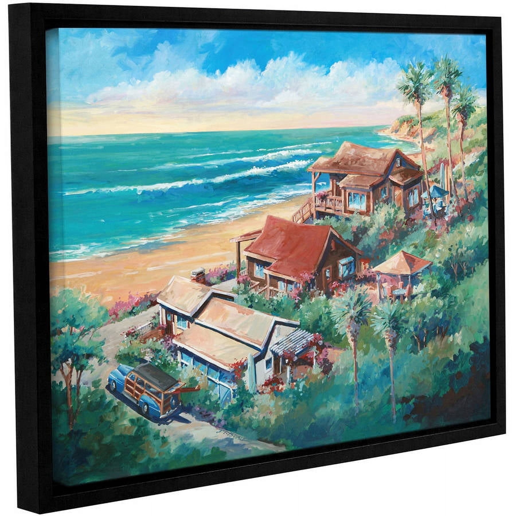ArtWall Bill Drysdale" Above Crystal Cove" Gallery-wrapped Floater-framed Canvas