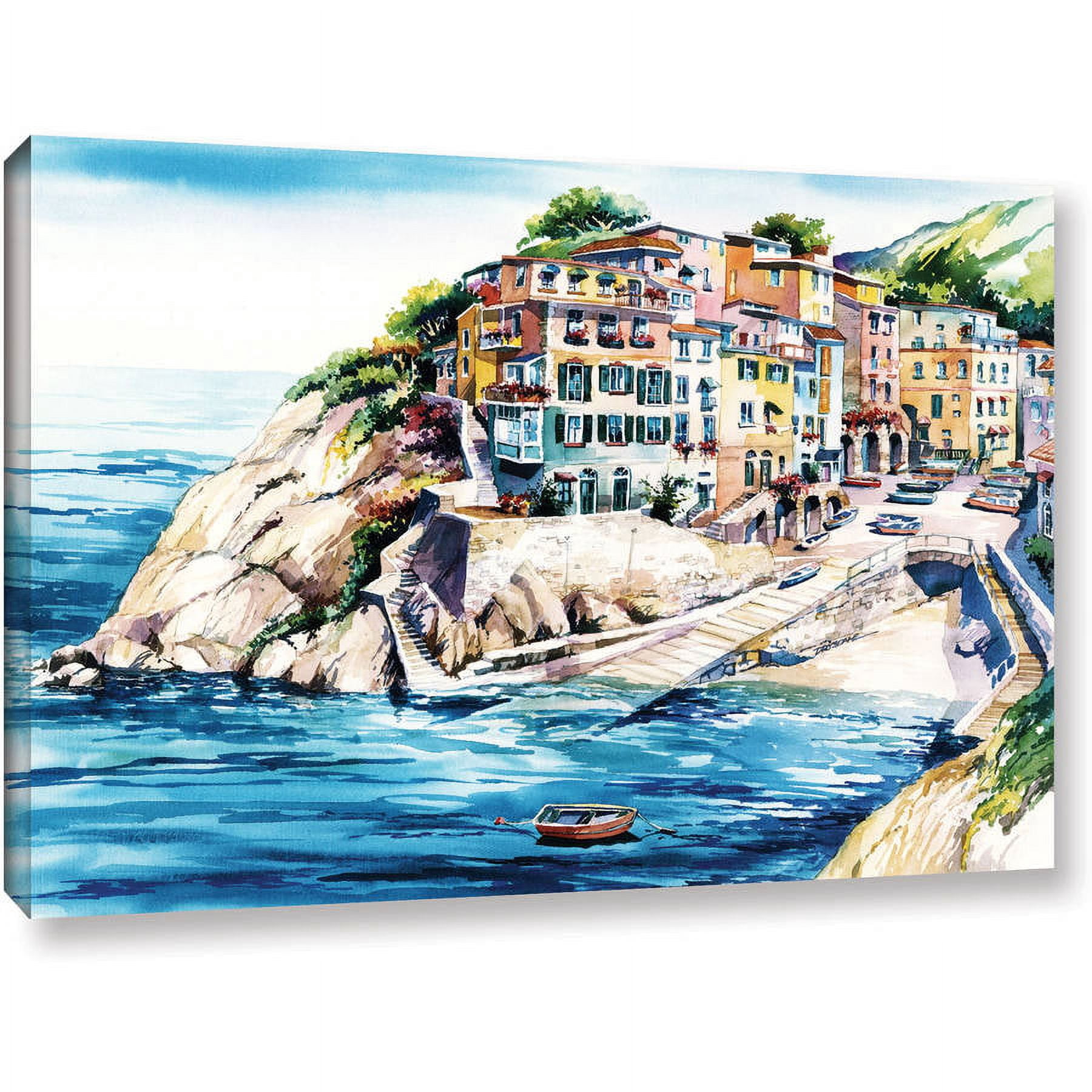 ArtWall Bill Drysdale "Cinque Terra" Gallery-Wrapped Canvas