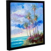 ArtWall Bill Drysdale "Laguna Palms" Gallery-Wrapped Floater-Framed Canvas