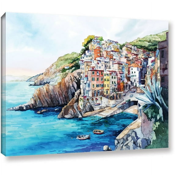 ArtWall Bill Drysdale "Riomaggiore" Gallery-Wrapped Canvas