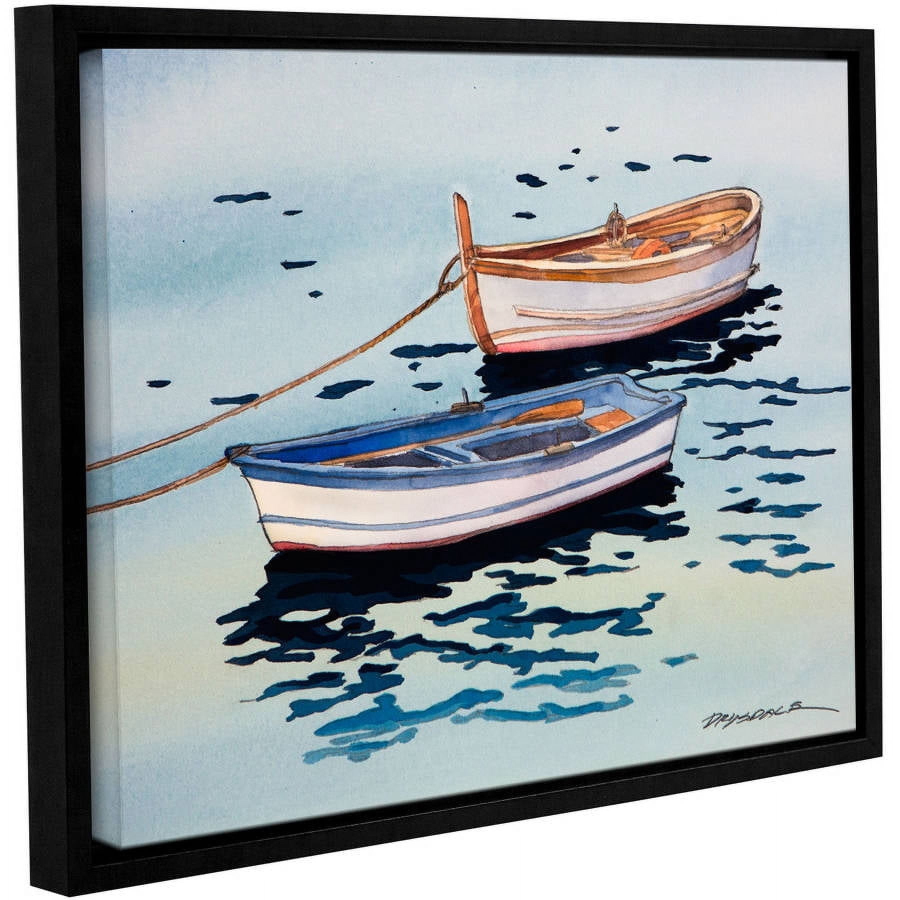 ArtWall Bill Drysdale "Sage Vernazza Light" Gallery-Wrapped Floater-Framed Canvas