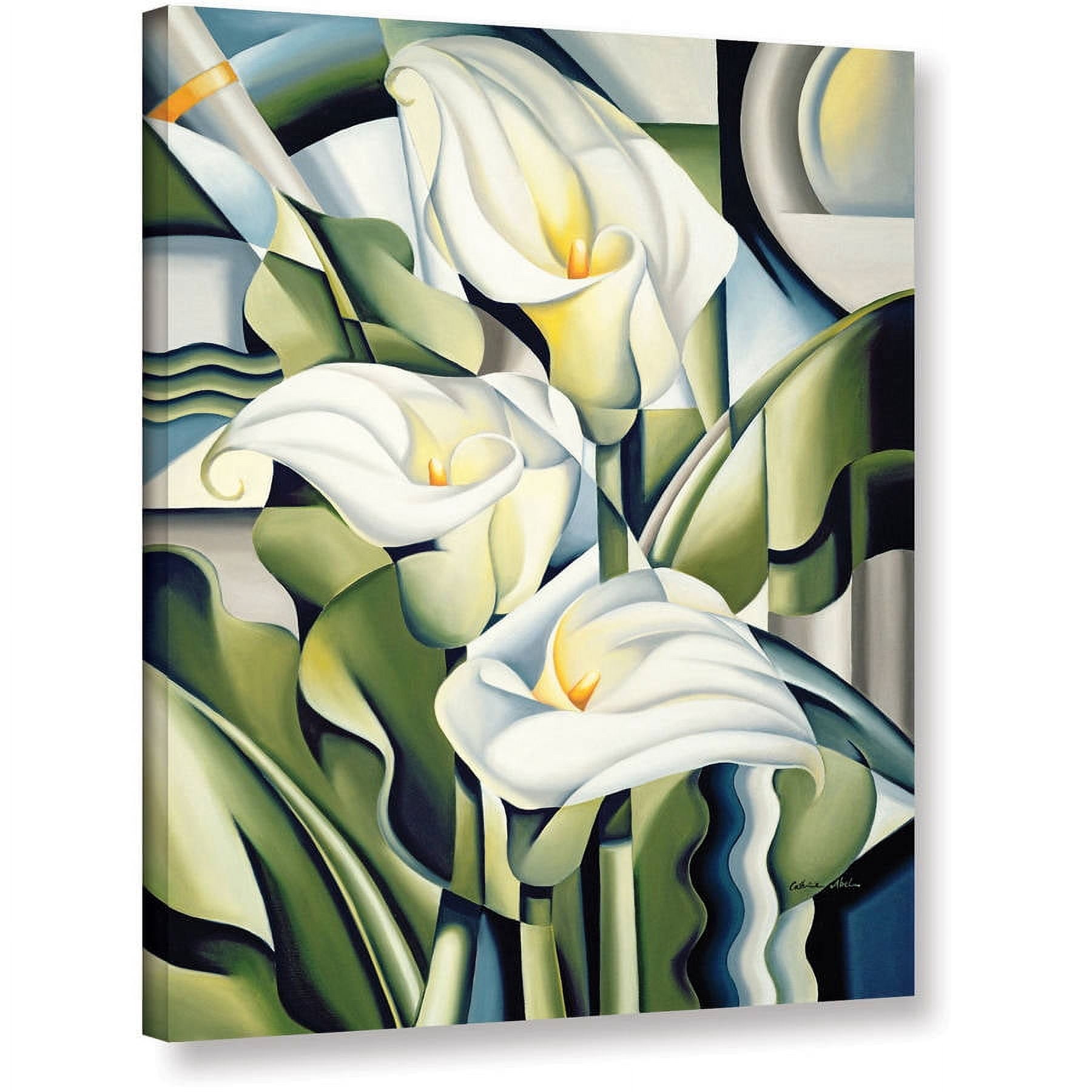 ArtWall Catherine Abel "Cubist Lilies" Gallery-wrapped Canvas