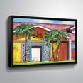 thumbnail image 1 of ArtWall Cayman colors, Gallery Wrapped Floater-framed Canvas by Eve Wheeler, 1 of 3
