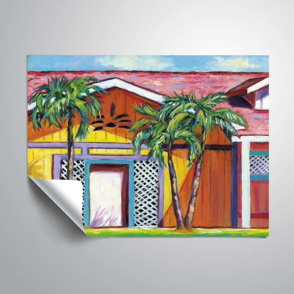 ArtWall Cayman colors, Removable Wall Art Mural by Eve Wheeler