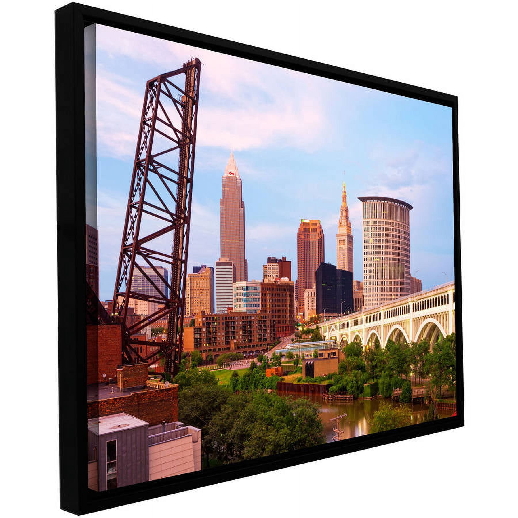ArtWall Cody York "Cleveland 10" Floater Framed Gallery-Wrapped Canvas
