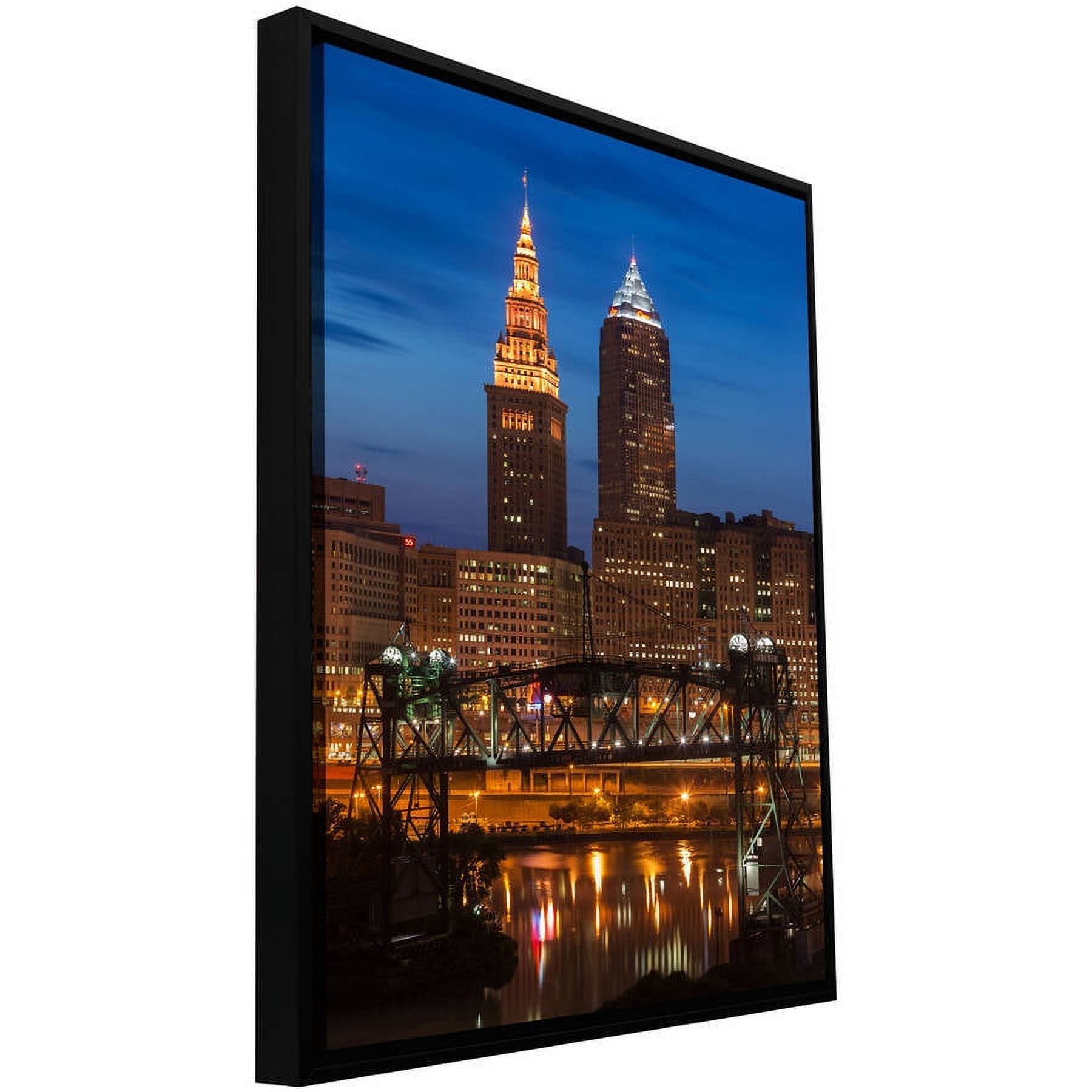 ArtWall Cody York "Cleveland 14" Floater Framed Gallery-Wrapped Canvas