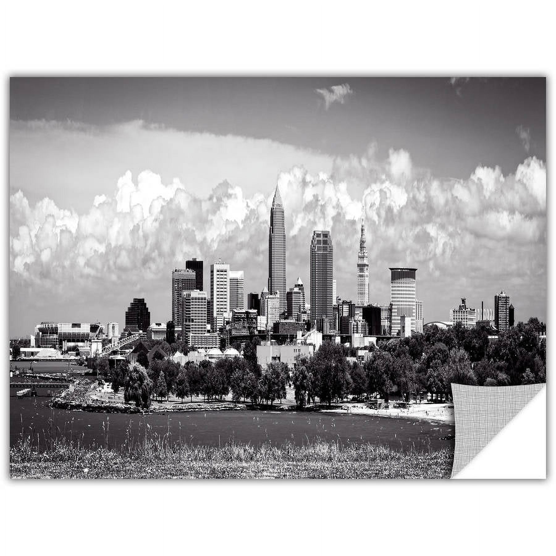ArtWall Cody York "Cleveland Panorama 1" ArtAppealz Removable Wall Art
