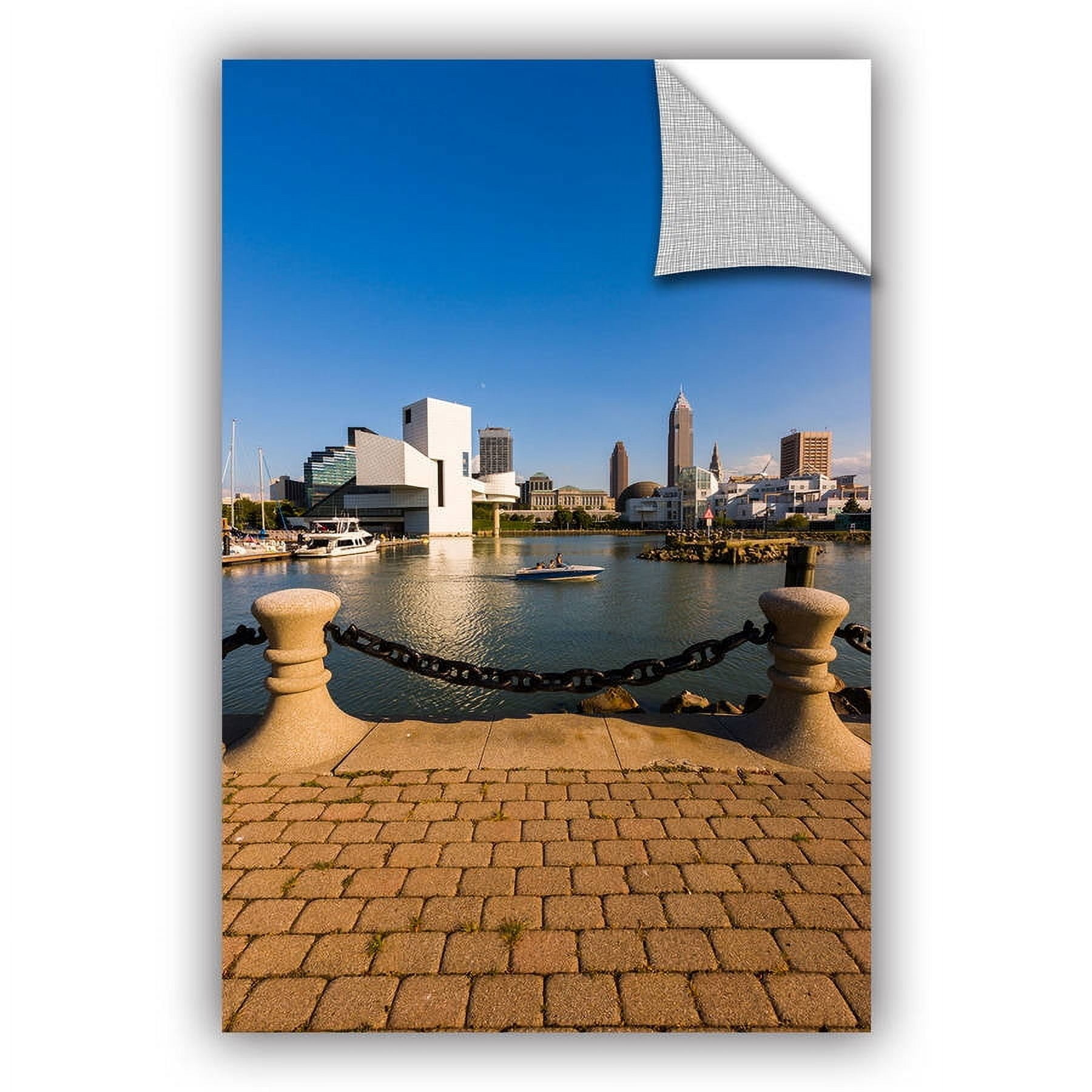 ArtWall Cody York "Cleveland Skyline 6" ArtAppealz Removable Wall Art