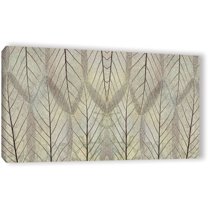 ArtWall Cora Niele "Leaf Design Cream" Gallery-Wrapped Canvas