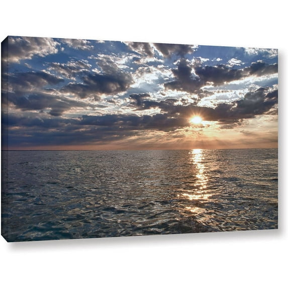 ArtWall Dan Wilson "Lake Erie Sunset I " Gallery-Wrapped Canvas