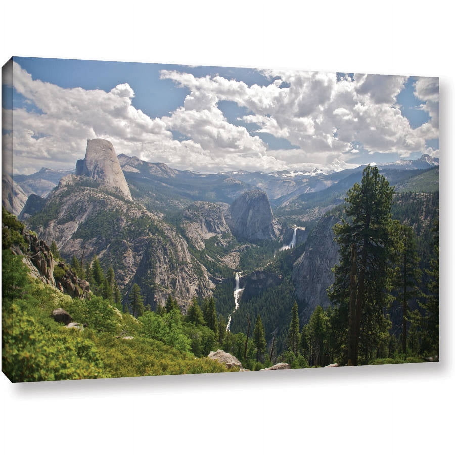 ArtWall Dan Wilson "Yosemite-Half Dome, Vernal Falls And Nevada Falls" Gallery-Wrapped Canvas