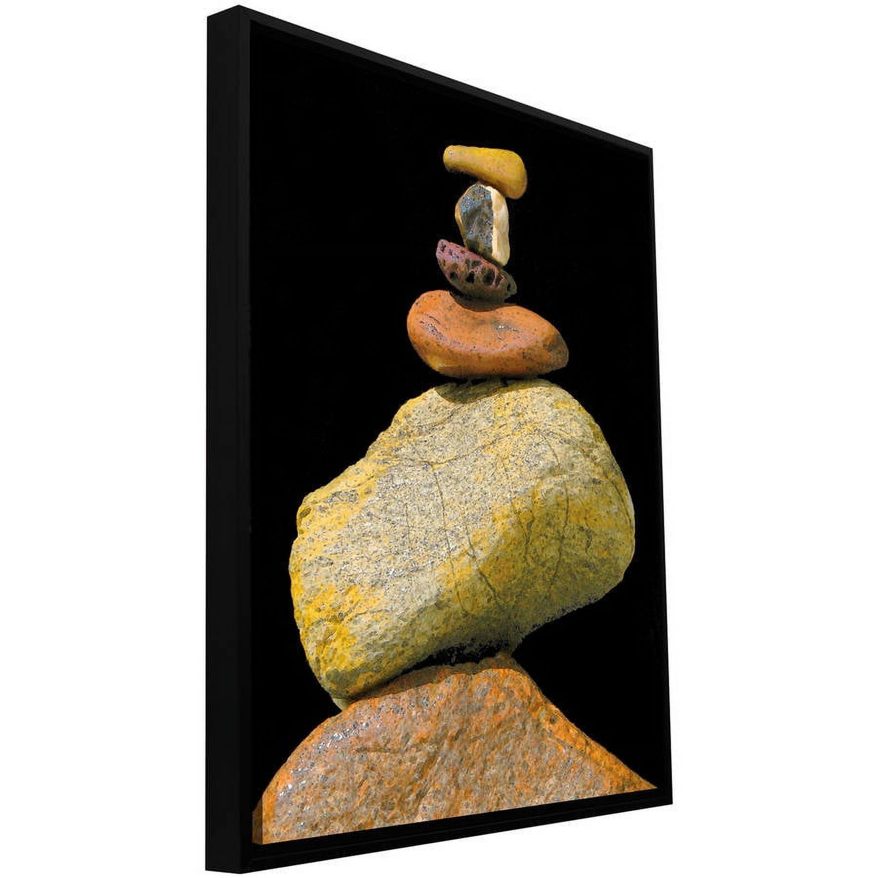 ArtWall Dean Uhlinger "Cairn Study" Floater Framed Gallery-Wrapped Canvas