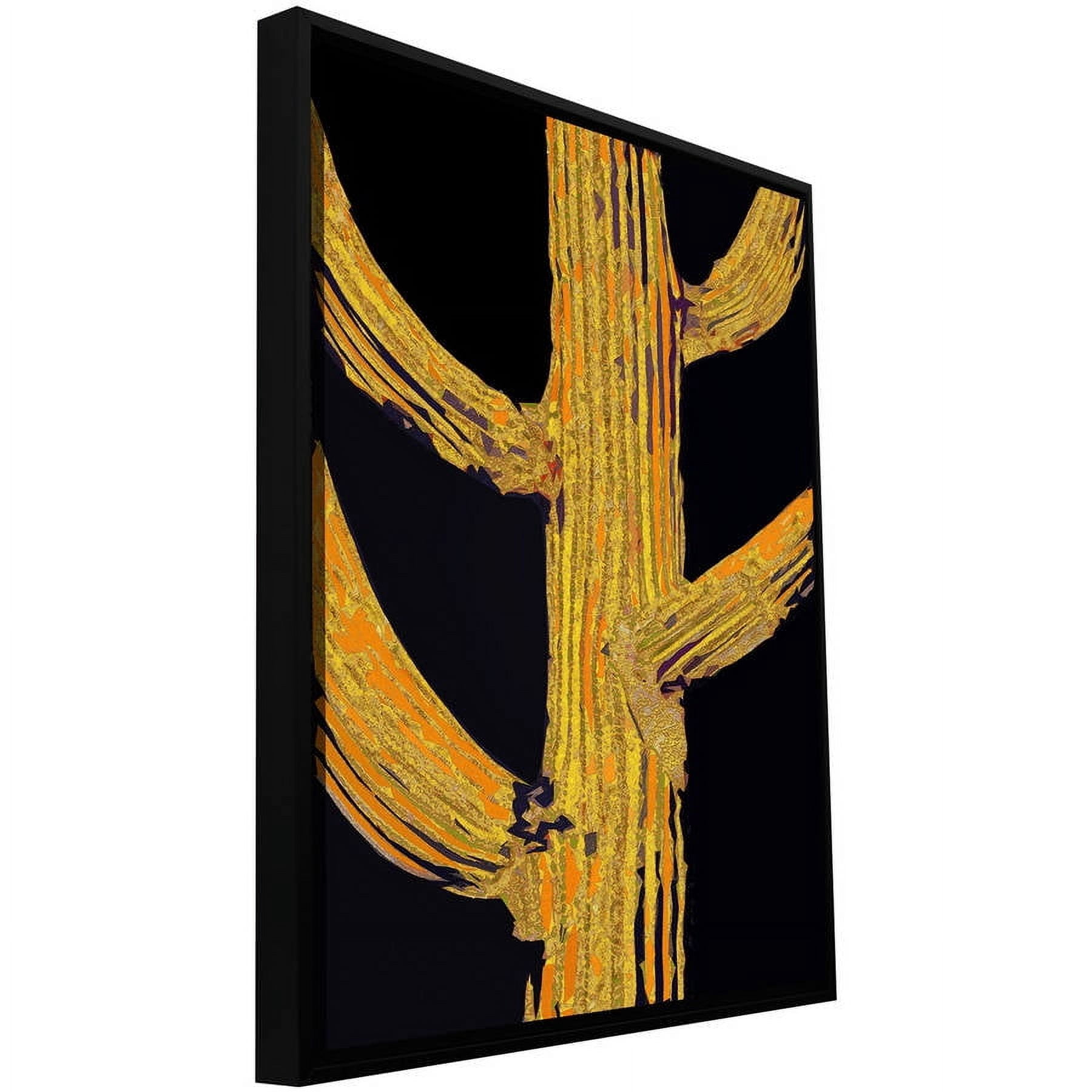 ArtWall Dean Uhlinger "Carrion Cactus" Floater Framed Gallery-Wrapped Canvas