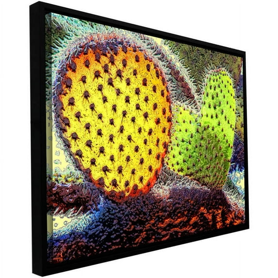 ArtWall Dean Uhlinger "Defensive Heart" Floater Framed Gallery-Wrapped Canvas