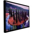 thumbnail image 1 of ArtWall Dean Uhlinger "Dusk Meander Yellowstone" Floater Framed Gallery-Wrapped Canvas, 1 of 2
