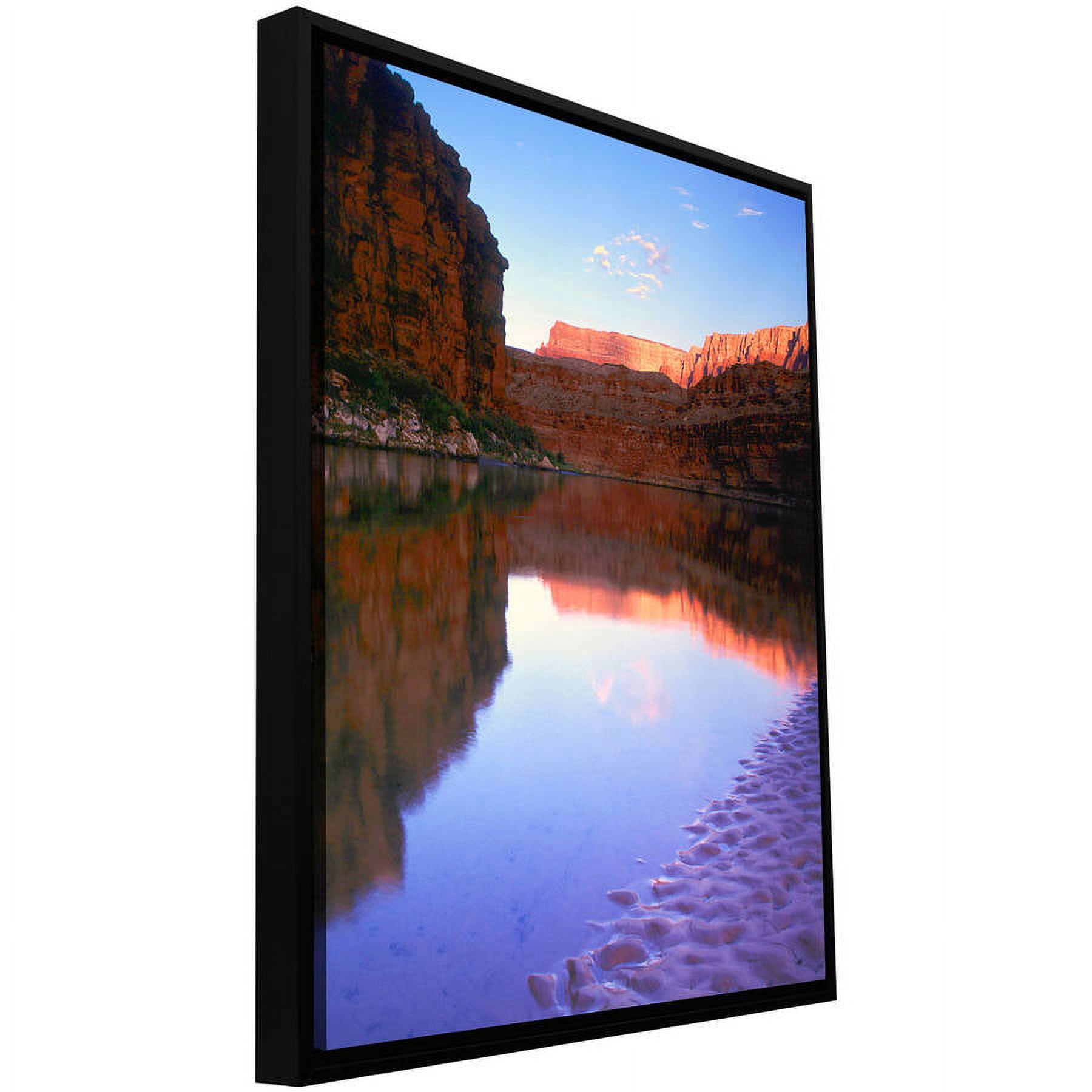 ArtWall Dean Uhlinger "Marble Canyon Sunrise" Floater Framed Gallery-Wrapped Canvas
