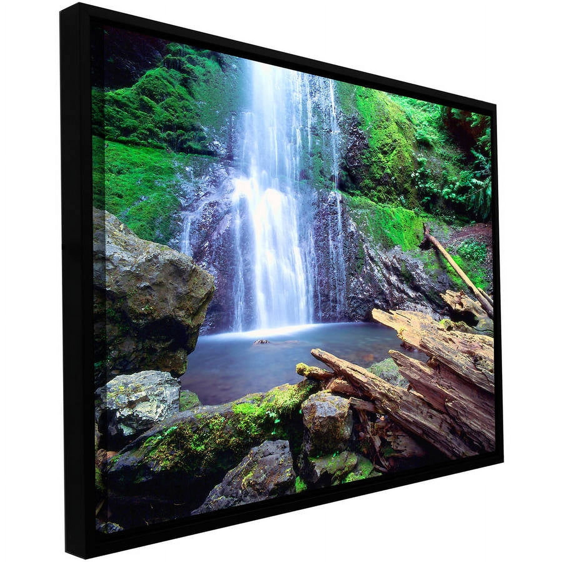 ArtWall Dean Uhlinger "Primal Falls" Floater Framed Gallery-Wrapped Canvas