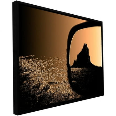 ArtWall Dean Uhlinger "Shiprock" Floater Framed Gallery-Wrapped Canvas