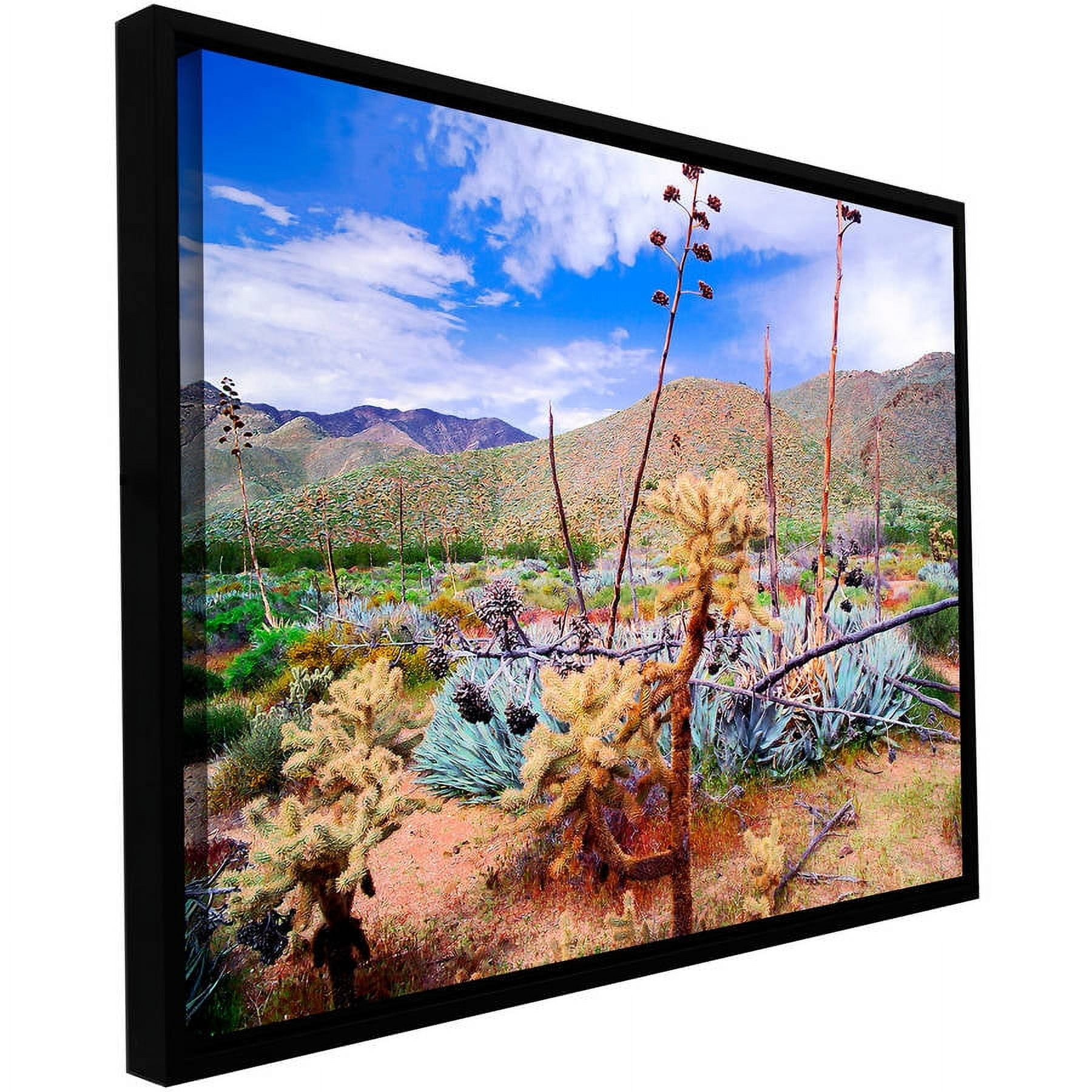 ArtWall Dean Uhlinger "The People's Homeland" Floater Framed Gallery-Wrapped Canvas