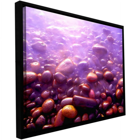 ArtWall Dean Uhlinger "Tide And Twilight" Floater Framed Gallery-Wrapped Canvas