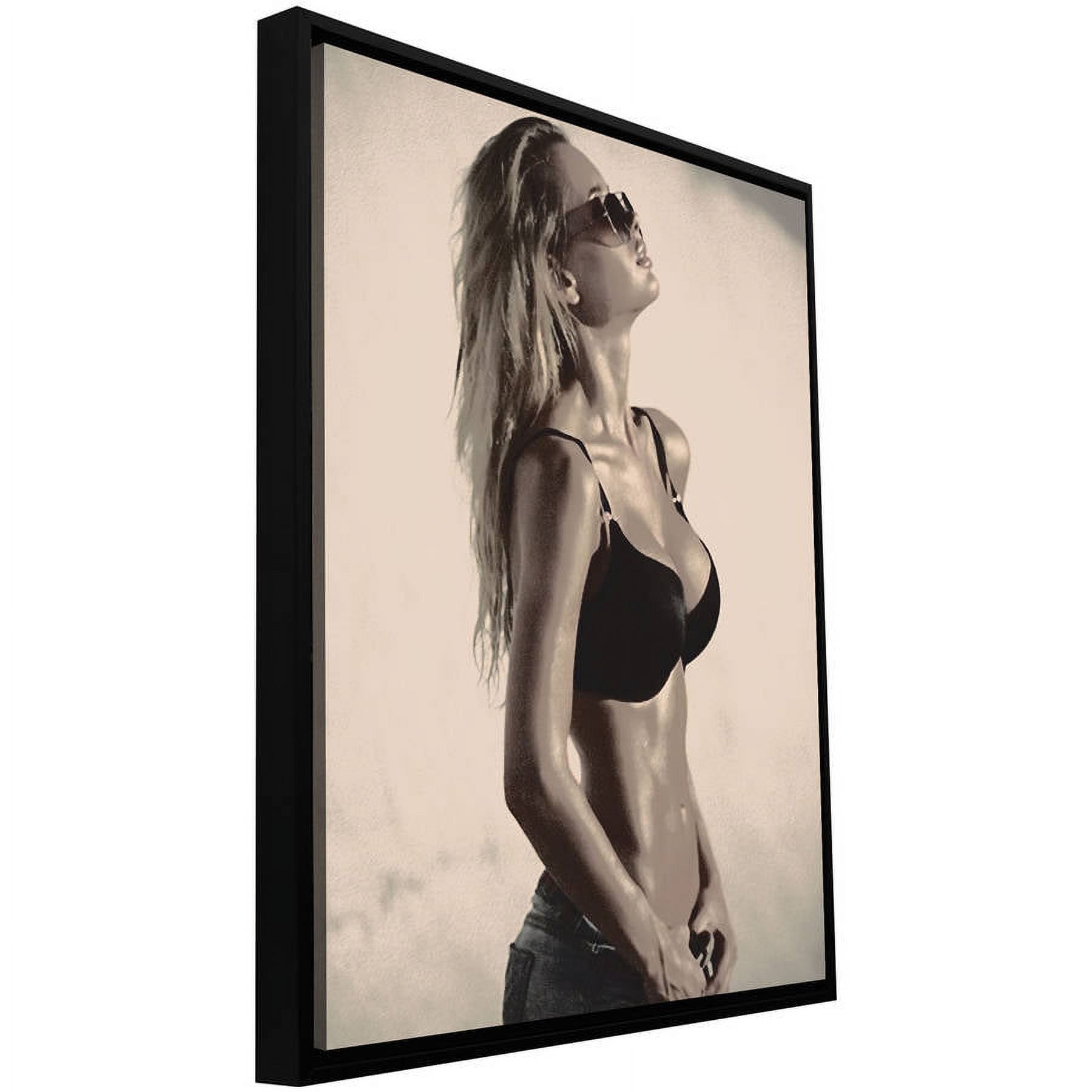 ArtWall Dean Uhlinger "Worshipper" Floater Framed Gallery-Wrapped Canvas