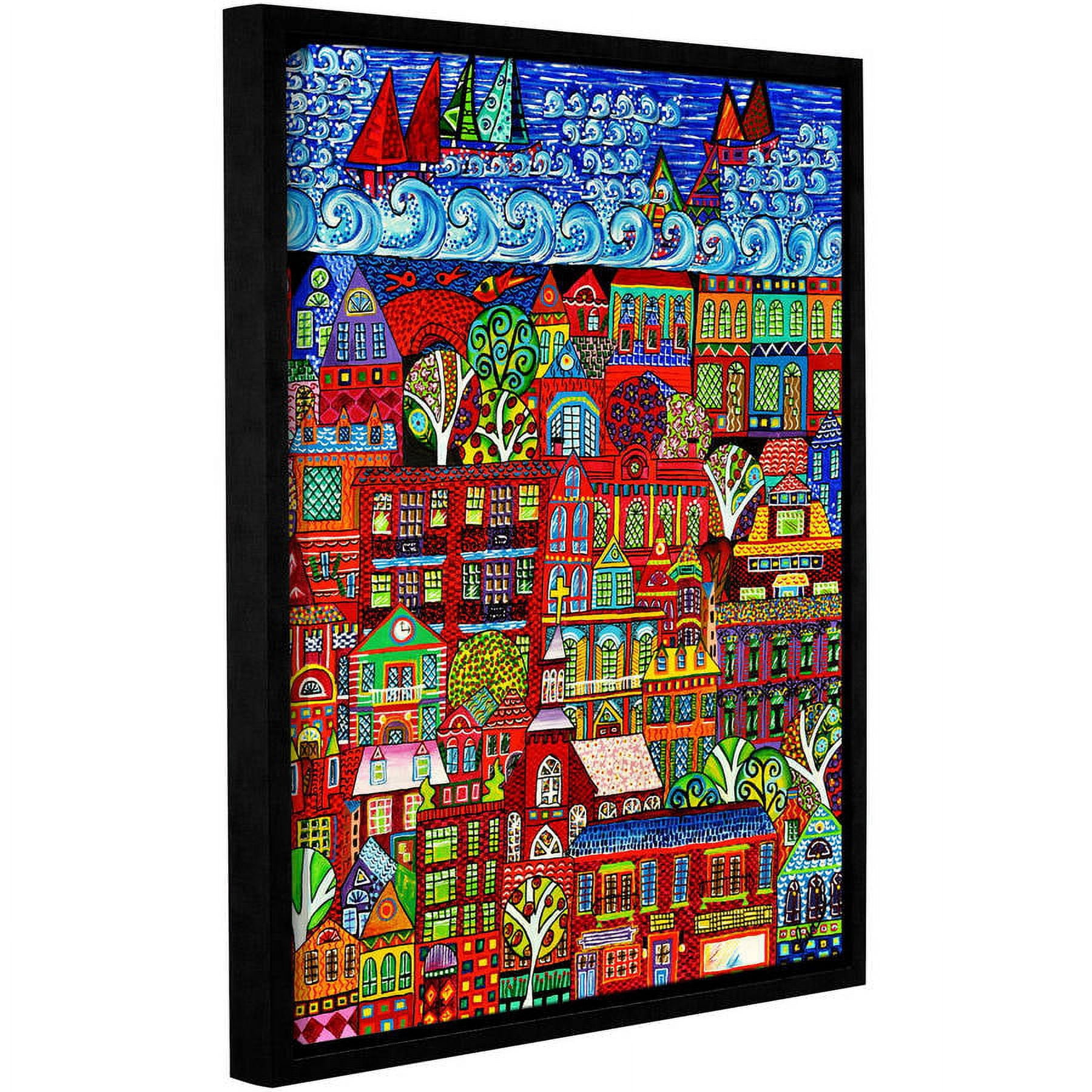 ArtWall Debra Purcell "Lakewood" Gallery-Wrapped Floater-Framed Canvas