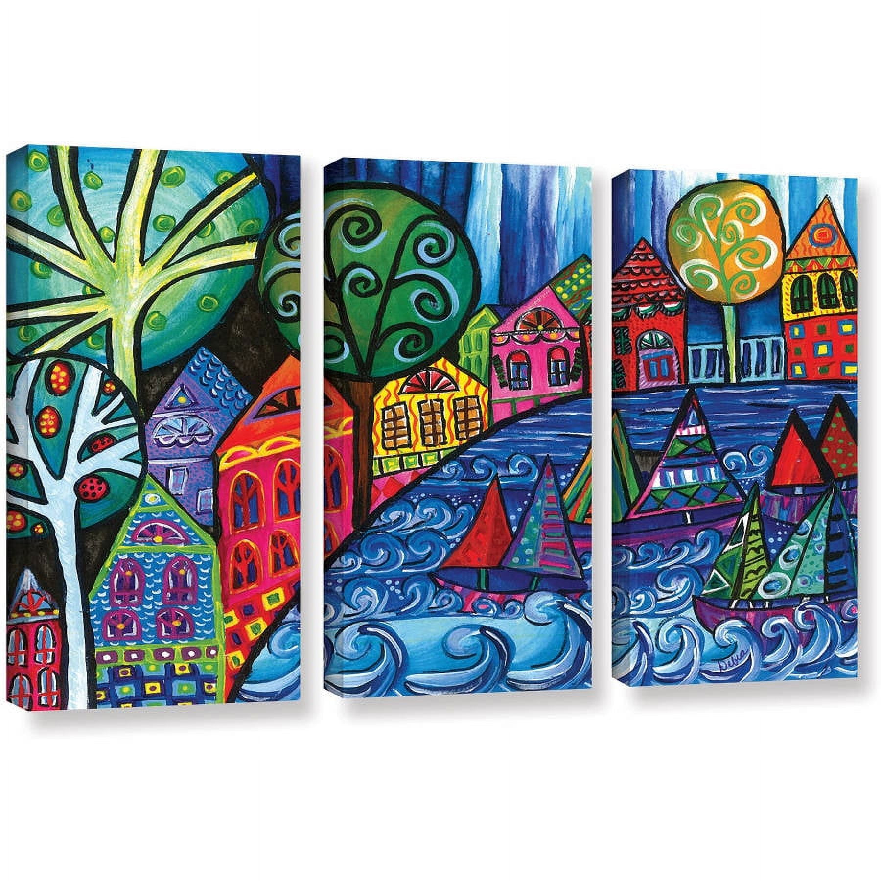 ArtWall Debra Purcell "The Watershed" 3-Piece Gallery-wrapped Canvas Set