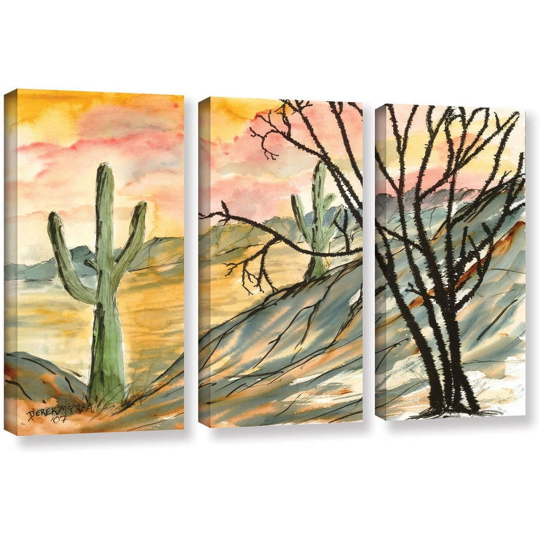 ArtWall Derek Mccrea "Arizona Evening" 3-Piece Gallery-wrapped Canvas Set