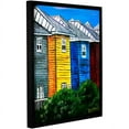 thumbnail image 1 of ArtWall Derek Mccrea "Beach Houses" Gallery-wrapped Floater-framed Canvas, 1 of 2