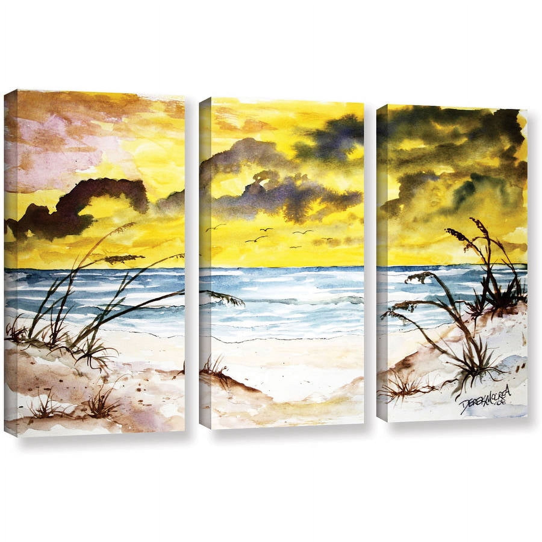 ArtWall Derek Mccrea "Beach Sand Dunes" 3-Piece Gallery-wrapped Canvas Set