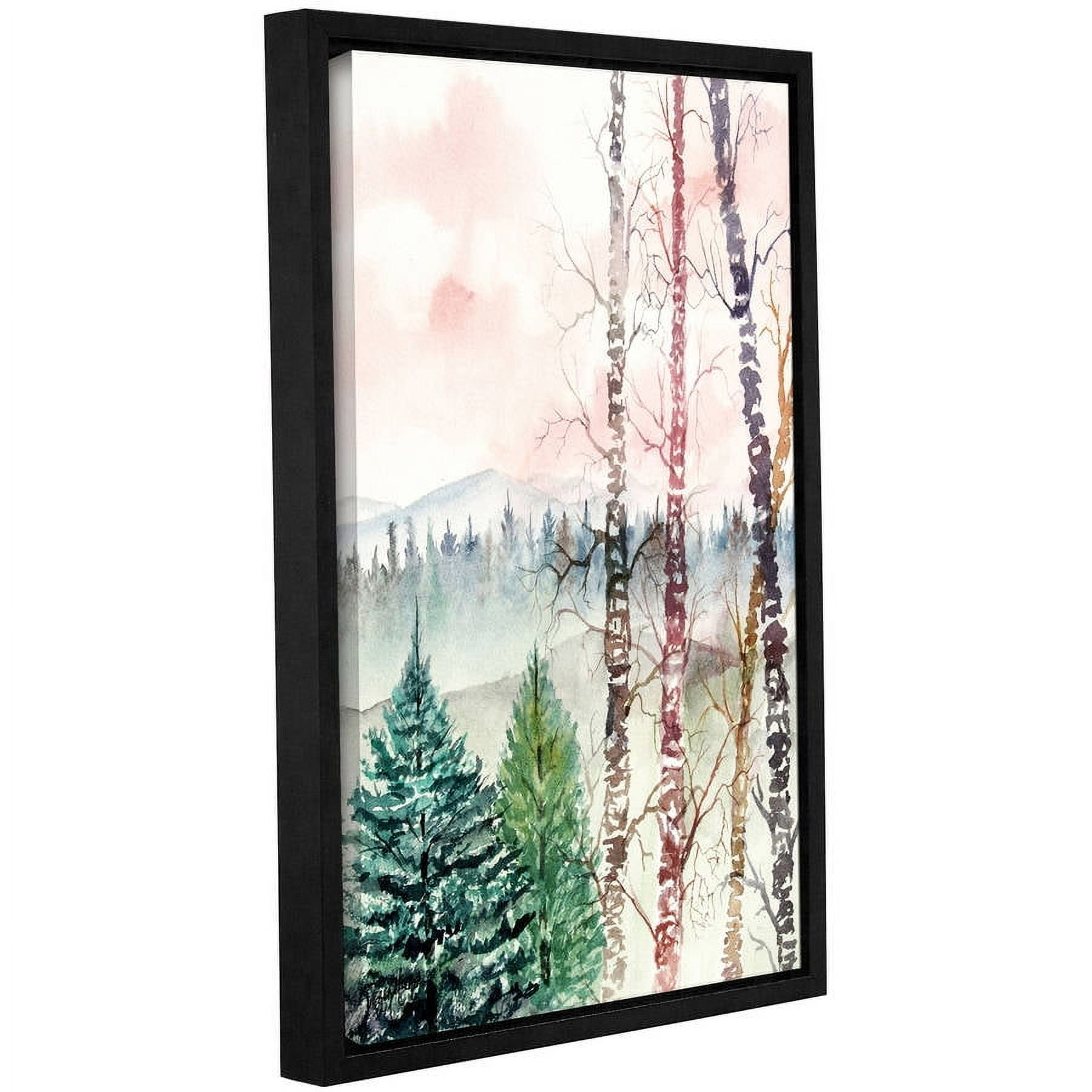 ArtWall Derek Mccrea "Birch Tree" Gallery-wrapped Floater-framed Canvas