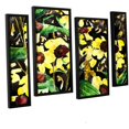 thumbnail image 1 of ArtWall Derek Mccrea "Black Eyed Susan" 4-Piece Floater-framed Canvas Staggered Set, 1 of 1