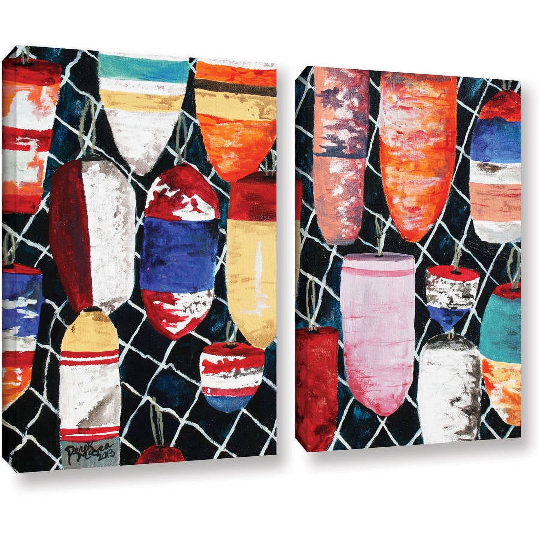 ArtWall Derek Mccrea "Buoy Painting" 2-Piece Gallery-wrapped Canvas Set