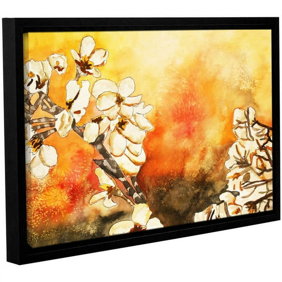 ArtWall Derek Mccrea "Cherry Blossom" Gallery-wrapped Floater-framed Canvas