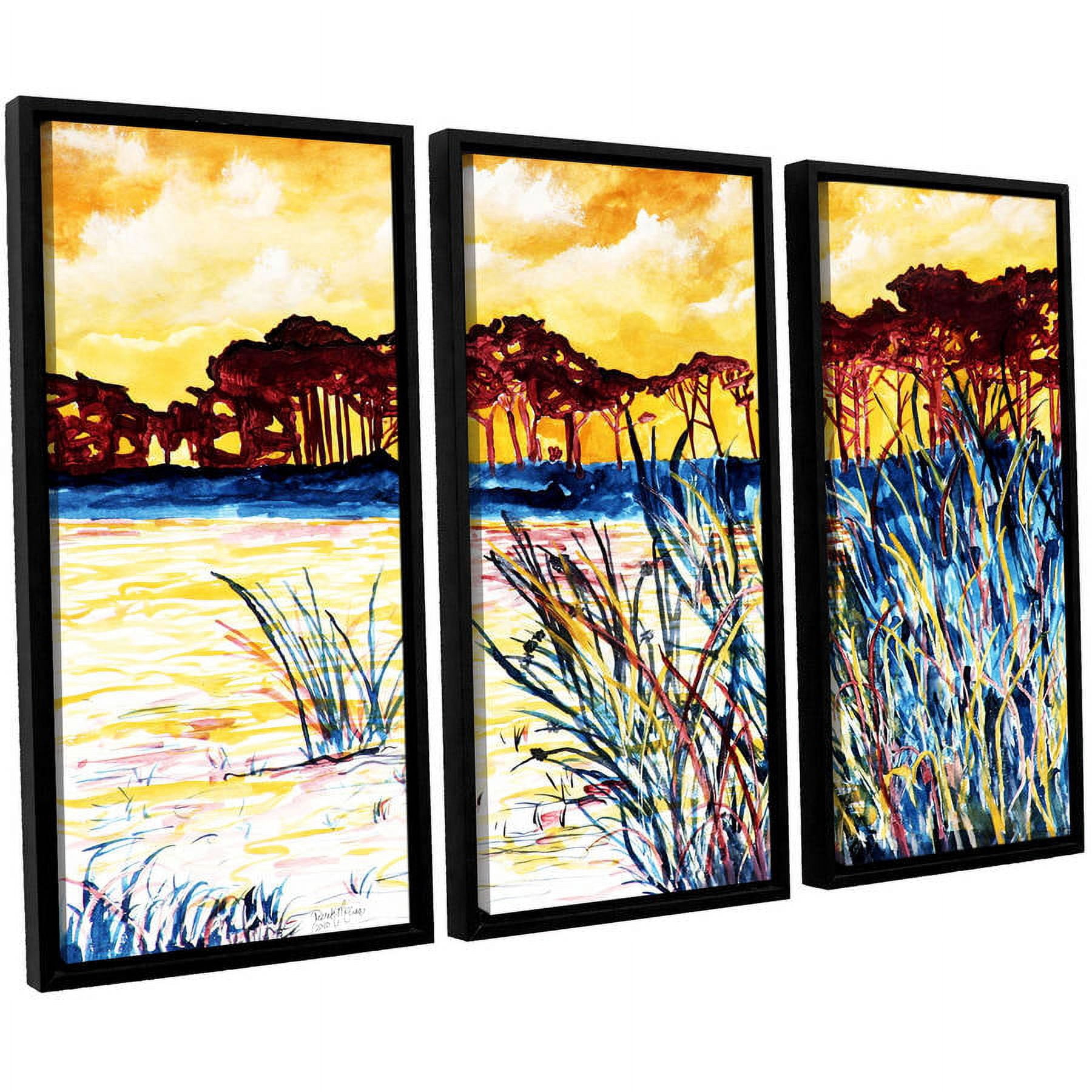 ArtWall Derek Mccrea "Coastal Pines" 3-Piece Floater-framed Canvas Set