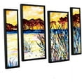 thumbnail image 1 of ArtWall Derek Mccrea "Coastal Pines" 4-Piece Floater-framed Canvas Staggered Set, 1 of 1