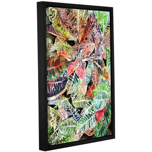 ArtWall Derek Mccrea "Croton Plant" Gallery-wrapped Floater-framed Canvas