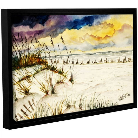 ArtWall Derek Mccrea "Destin Beach" Gallery-wrapped Floater-framed Canvas
