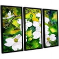 thumbnail image 1 of ArtWall Derek Mccrea "Dogwood Tree Flowers" 3-Piece Floater-framed Canvas Set, 1 of 1