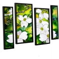 thumbnail image 1 of ArtWall Derek Mccrea "Dogwood Tree Flowers" 4-Piece Floater-framed Canvas Staggered Set, 1 of 1