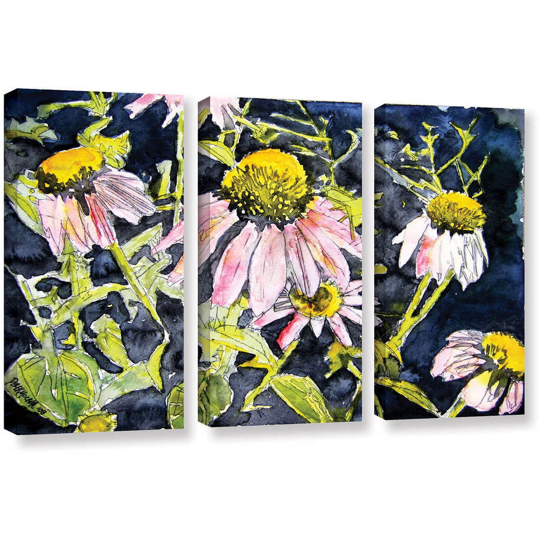 ArtWall Derek Mccrea "Echinacea" 3-Piece Gallery-wrapped Canvas Set