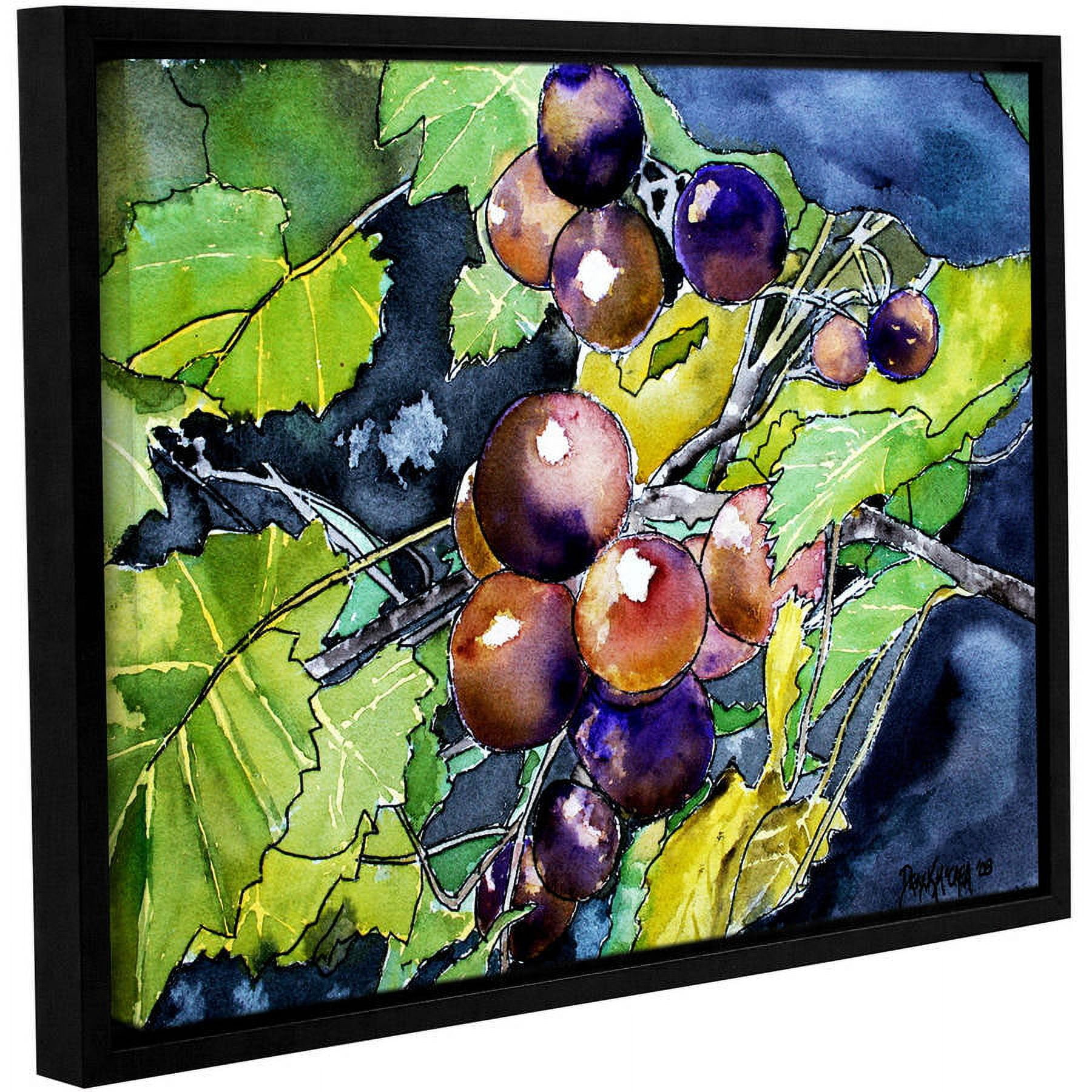 ArtWall Derek Mccrea "Grape Vine" Gallery-wrapped Floater-framed Canvas