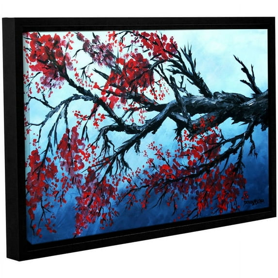 ArtWall Derek Mccrea "Japanese Cherry Blossom" Gallery-wrapped Floater-framed Canvas
