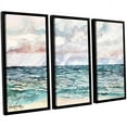 thumbnail image 1 of ArtWall Derek Mccrea "Lavender Seascape" 3-Piece Floater-framed Canvas Set, 1 of 1